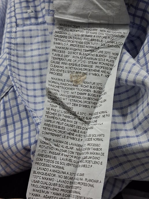 Giorgio Armani Check-Print Long Sleeve Shirt in Blue Cotton - Image 6