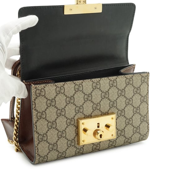 Gucci Schoudertas van Stof met Slot - Image 5