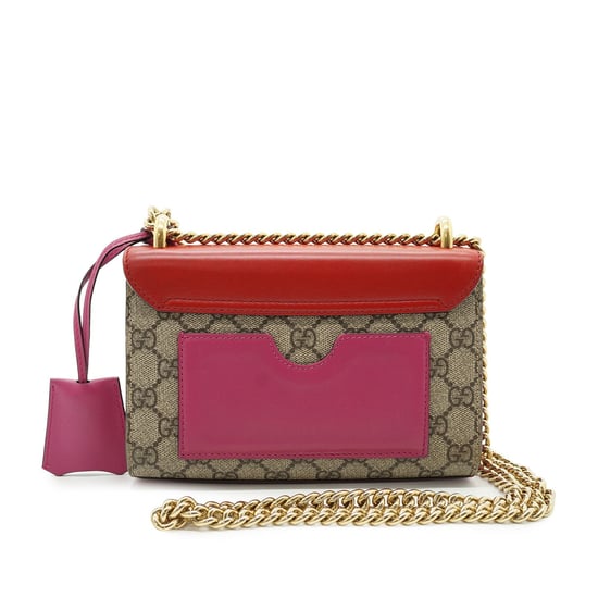 Gucci Tyg Axelväska Hänglås - Image 3