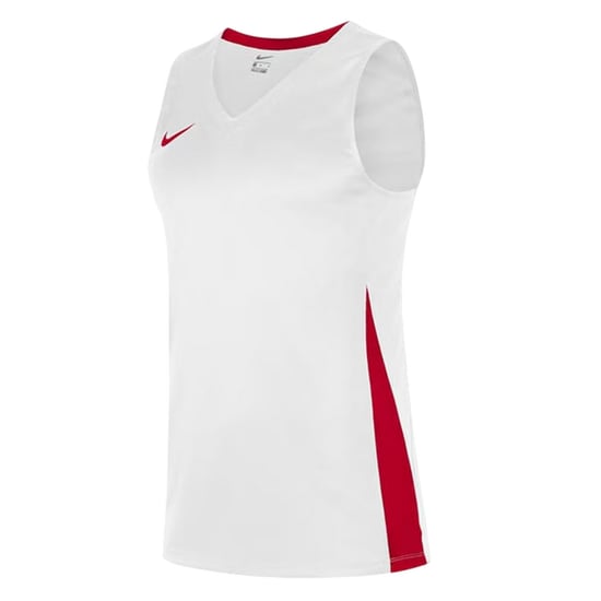 Nike Barn-/ungdoms-baskettröja med V-ringning och utan ärmar (Vit/Enfärgad röd) - Image 3