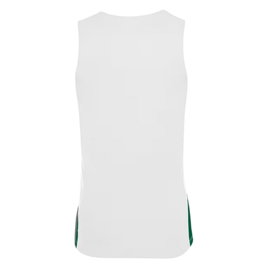 Nike Barn-/ungdoms-baskettröja med V-ringning och utan ärmar (Vit/Tallgrön) - Image 2