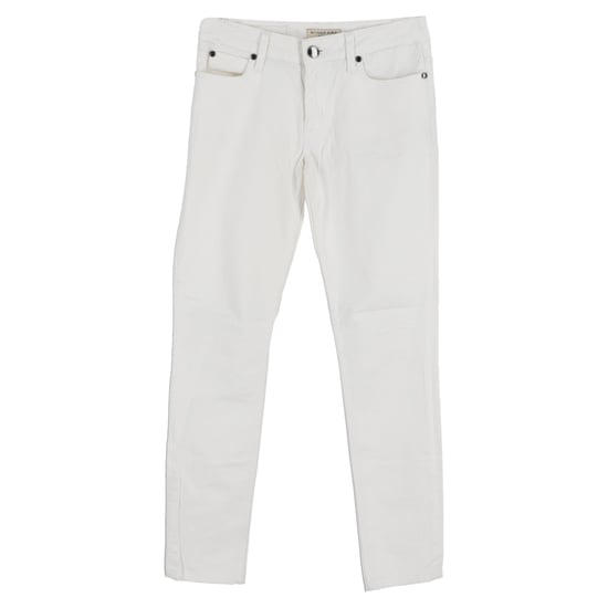Burberry Straight-Leg Jeans in White Cotton - Image 1