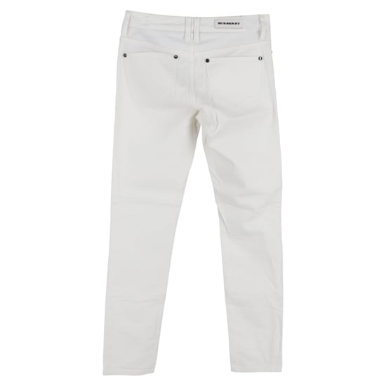 Burberry Straight-Leg Jeans in White Cotton - Image 2