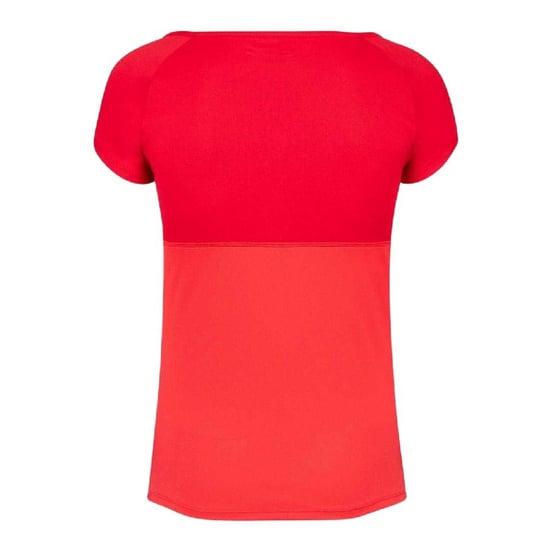 Babolat Meisjes Play Boot Hals T-shirt met Afgeschermde Mouwen (Tomatenrood) - Image 2
