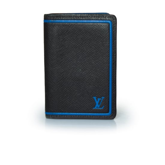 Louis Vuitton Taiga organizer in zwart en blauw - Image 1