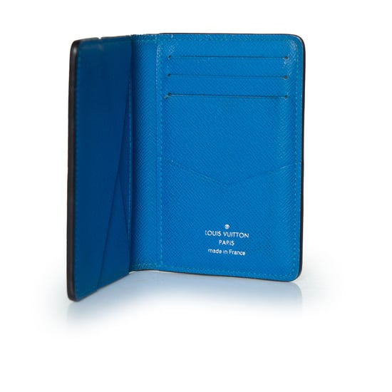 Louis Vuitton Taiga organizer in zwart en blauw - Image 3