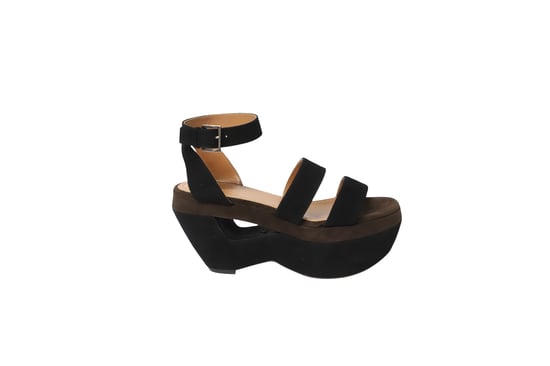 Alaia Platform Sandals in Multicolor Suede - Image 1