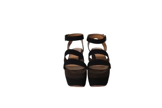 Alaia Platform Sandals in Multicolor Suede - Image 2
