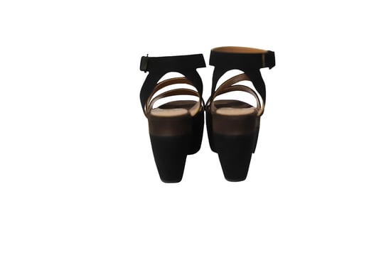 Alaia Platform Sandals in Multicolor Suede - Image 4
