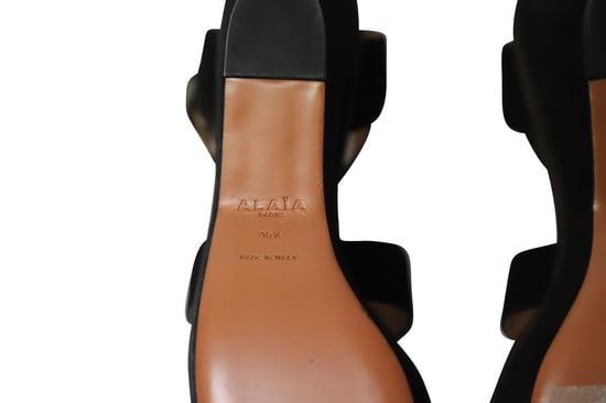 Alaia Platform Sandals in Multicolor Suede - Image 6