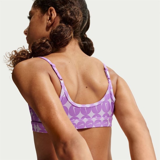 Girls Nike Scoop Neck Sleeveless Bralet Sports Bra in Rush Fuchsia/Ru - Image 2