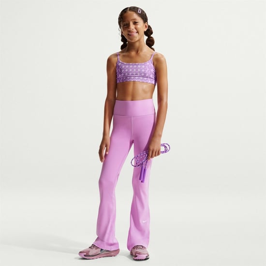 Girls Nike Scoop Neck Sleeveless Bralet Sports Bra in Rush Fuchsia/Ru - Image 4