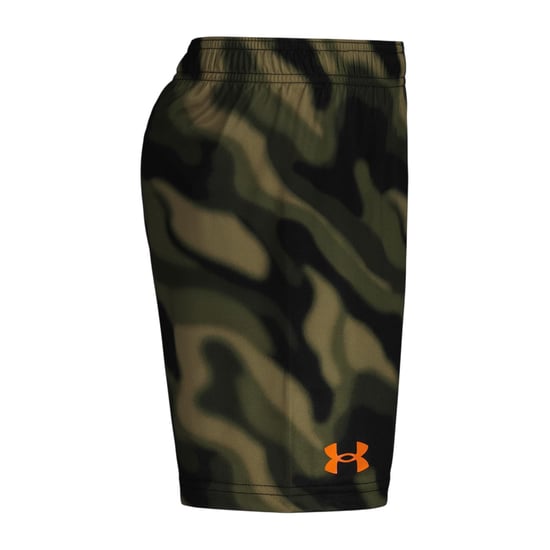 Under Armour Set met T-shirt en korte broek met groot logo voor jongens van Tech (Oranje) - Image 3
