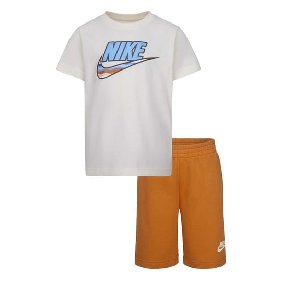 Nike Set med T-shirt och shorts med logotyp för barn (Monark/Orange) - Image 1