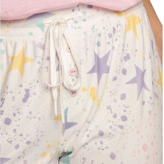 PJ Salvage Womens/Ladies Star Print Lounge Pants (Off White) - Image 4