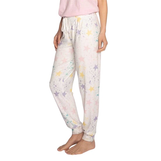PJ Salvage Womens/Ladies Star Print Lounge Pants (Off White) - Image 5