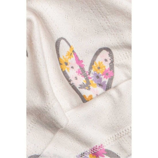 PJ Salvage Womens/Ladies Hearts & Flowers Lounge Pants (Off White) - Image 3