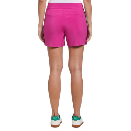 Original Penguin Dames Zijkant Stripe Skort (Fuchsia Roze) - Image 2
