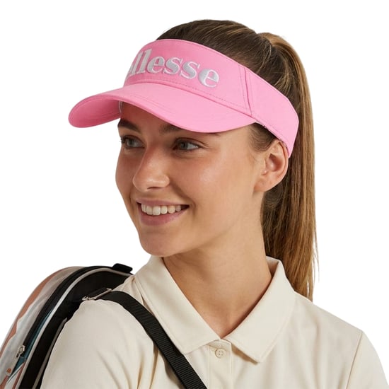 Ellesse Netti-zonneklep met opschrift en logo voor dames (Roze) - Image 2