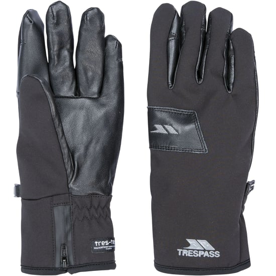 Trespass Heren Leren Atletische Snow Sports Handschoenen (Zwart) - Image 3