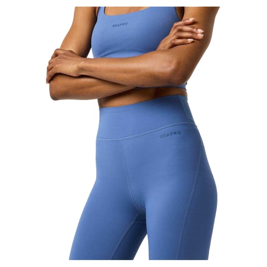 USA Pro Dames/Dames Nylon Naadloze Legging met Hoge Taille (Bijou Blauw) - Image 4