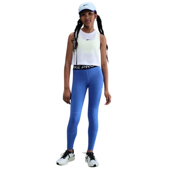 Nike Girls Pro Tights (Blue/White) - Image 1