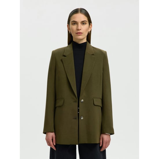 Selected Femme slwrita ls relaxed blazer mel noos 16094205 fir green - Image 1