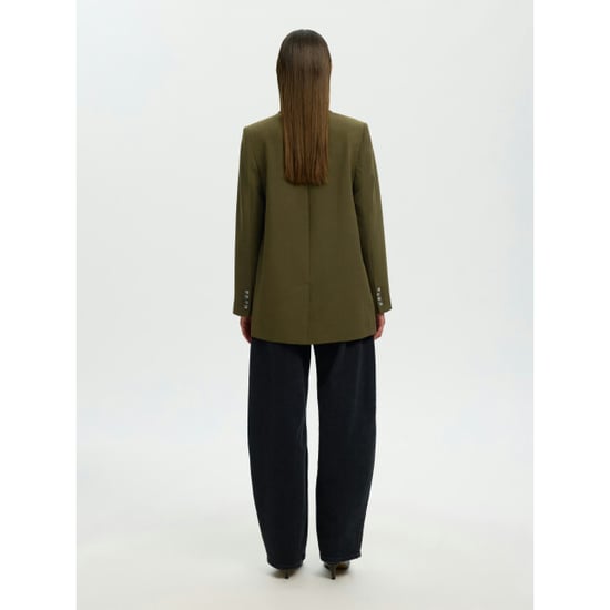 Selected Femme slwrita ls relaxed blazer mel noos 16094205 fir green - Image 4