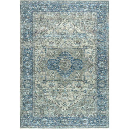 Muratap Vintage vloerkleed blue oasis groen multi wasbaar- 60x180 cm - Image 3