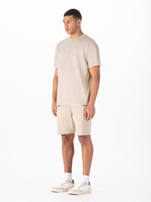 Luke 1977 Men's Logic T-Shirt and Short Set in Stone - Image 3
