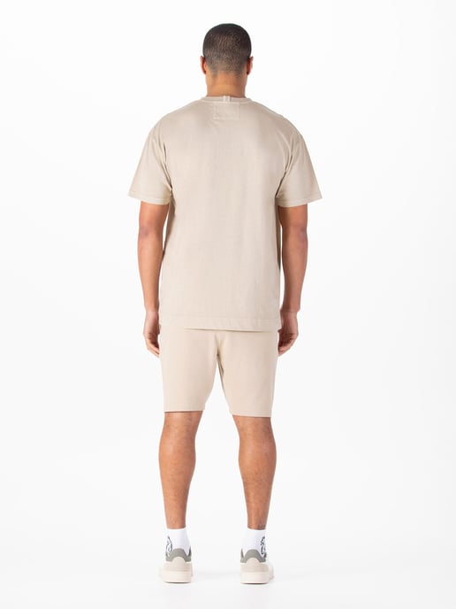 Luke 1977 Men's Logic T-Shirt and Short Set in Stone - Image 4