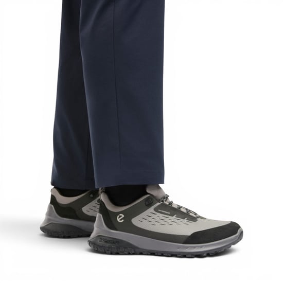 Ecco Men's Black Grey Leather Waterproof Outdoor Trainer Sneaker Shoes - ULT-TRN - Image 6