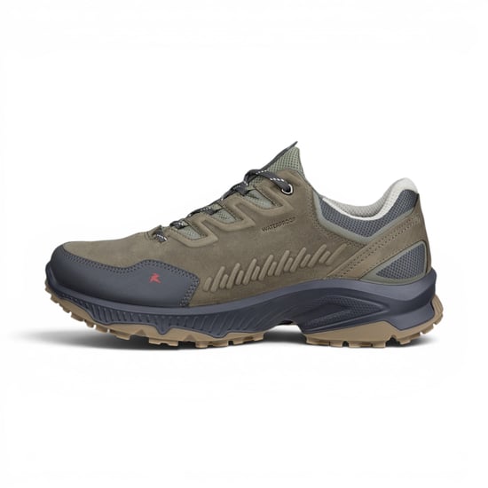 Ecco Men's Green Leather Waterproof Hiking Trainer Sneaker Shoes - Receptor XP - Image 3