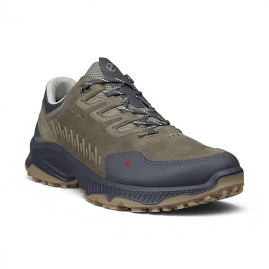 Ecco Men's Green Leather Waterproof Hiking Trainer Sneaker Shoes - Receptor XP - Image 4