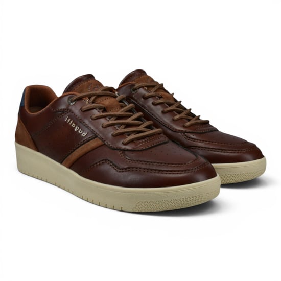 Bugatti Men's Brown Leather Fashion Comfort Trainer Shoes - Llopart - Image 4