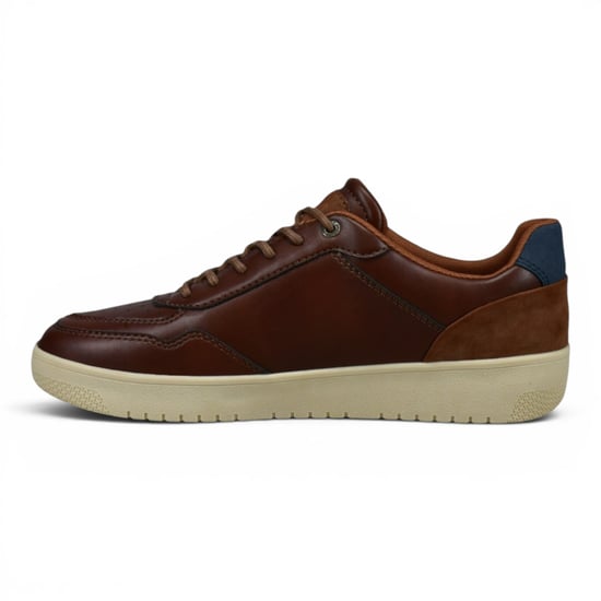 Bugatti Men's Brown Leather Fashion Comfort Trainer Shoes - Llopart - Image 5
