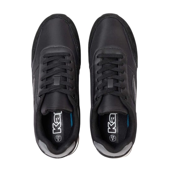 Kappa Heren Suède Platte Sneakers (Zwart) - Image 3