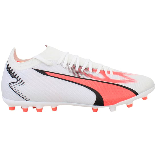 Puma Ultra Match MG Mens White Football Boots - Image 1
