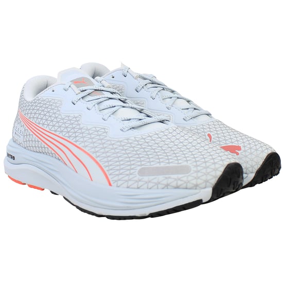 Puma Velocity Nitro 2 Gore-Tex Womens Blue/Grey Running Shoes - Image 2