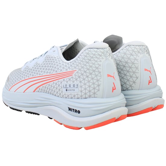 Puma Velocity Nitro 2 Gore-Tex Womens Blue/Grey Running Shoes - Image 3