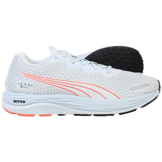 Puma Velocity Nitro 2 Gore-Tex Womens Blue/Grey Running Shoes - Image 4