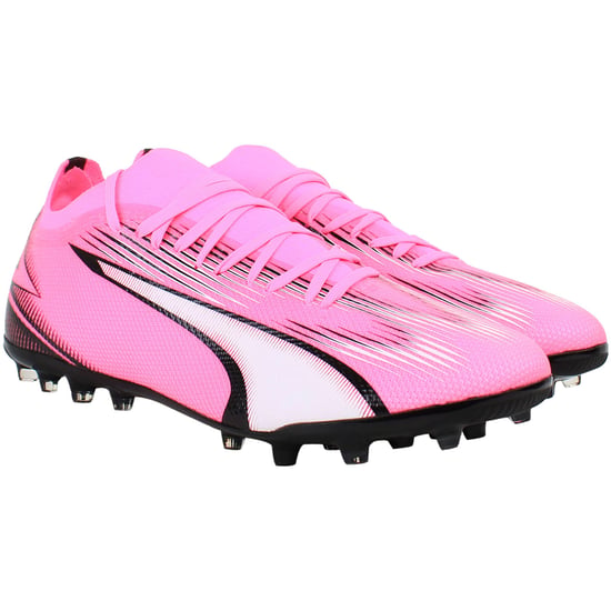 Puma Ultra Match MG Mens Pink Football Boots - Image 2