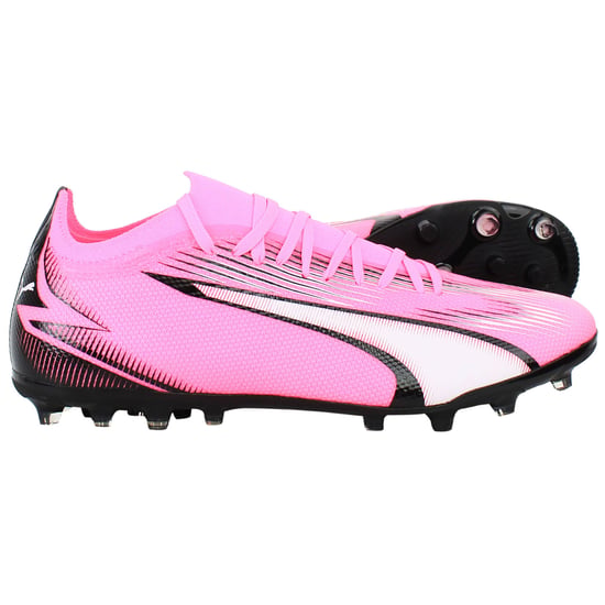 Puma Ultra Match MG Mens Pink Football Boots - Image 4