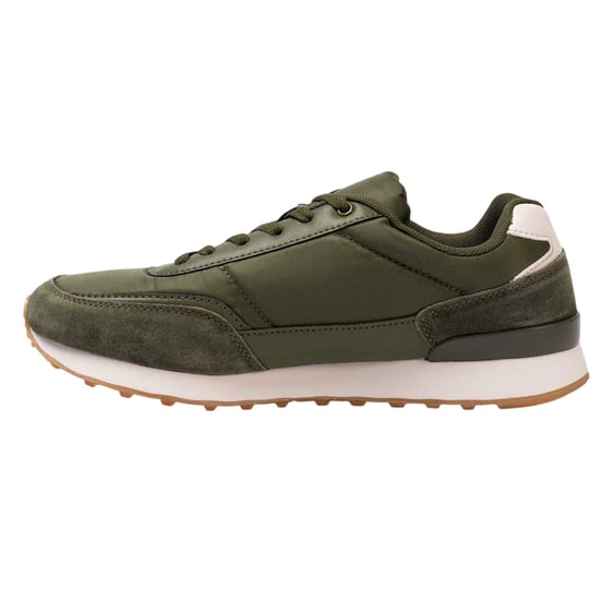 Kappa Heren Suède Platte Sneakers (Legergroen) - Image 2