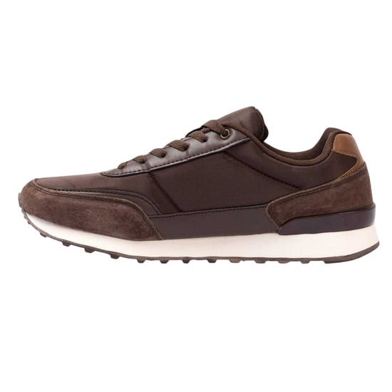 Kappa Heren Suède Platte Sneakers (Donkerbruin) - Image 2