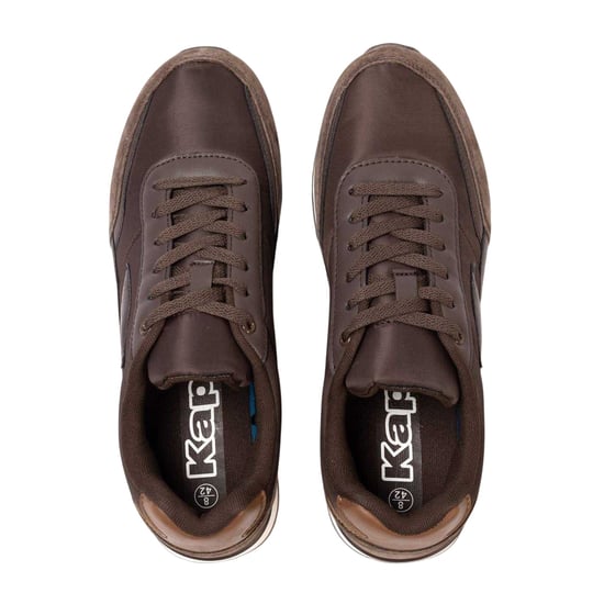 Kappa Heren Suède Platte Sneakers (Donkerbruin) - Image 3