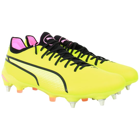 Puma King Ultimate MxSG Mens Yellow Football Boots - Image 2
