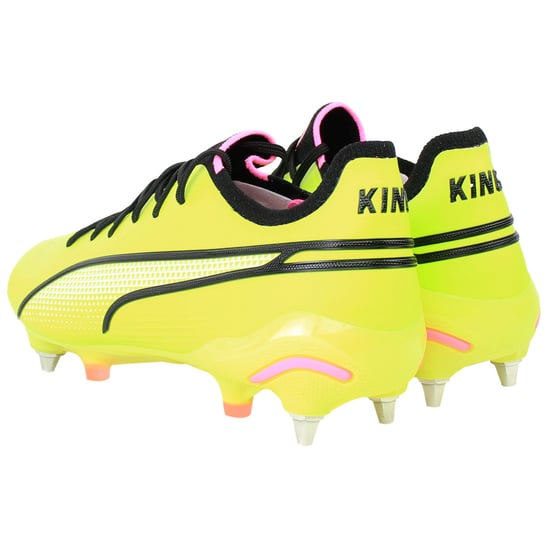 Puma King Ultimate MxSG Mens Yellow Football Boots - Image 3