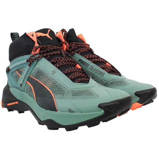 Puma Explore Nitro Mens Green Mid Hiking Shoes - Image 2