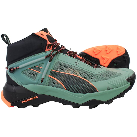 Puma Explore Nitro Mens Green Mid Hiking Shoes - Image 4